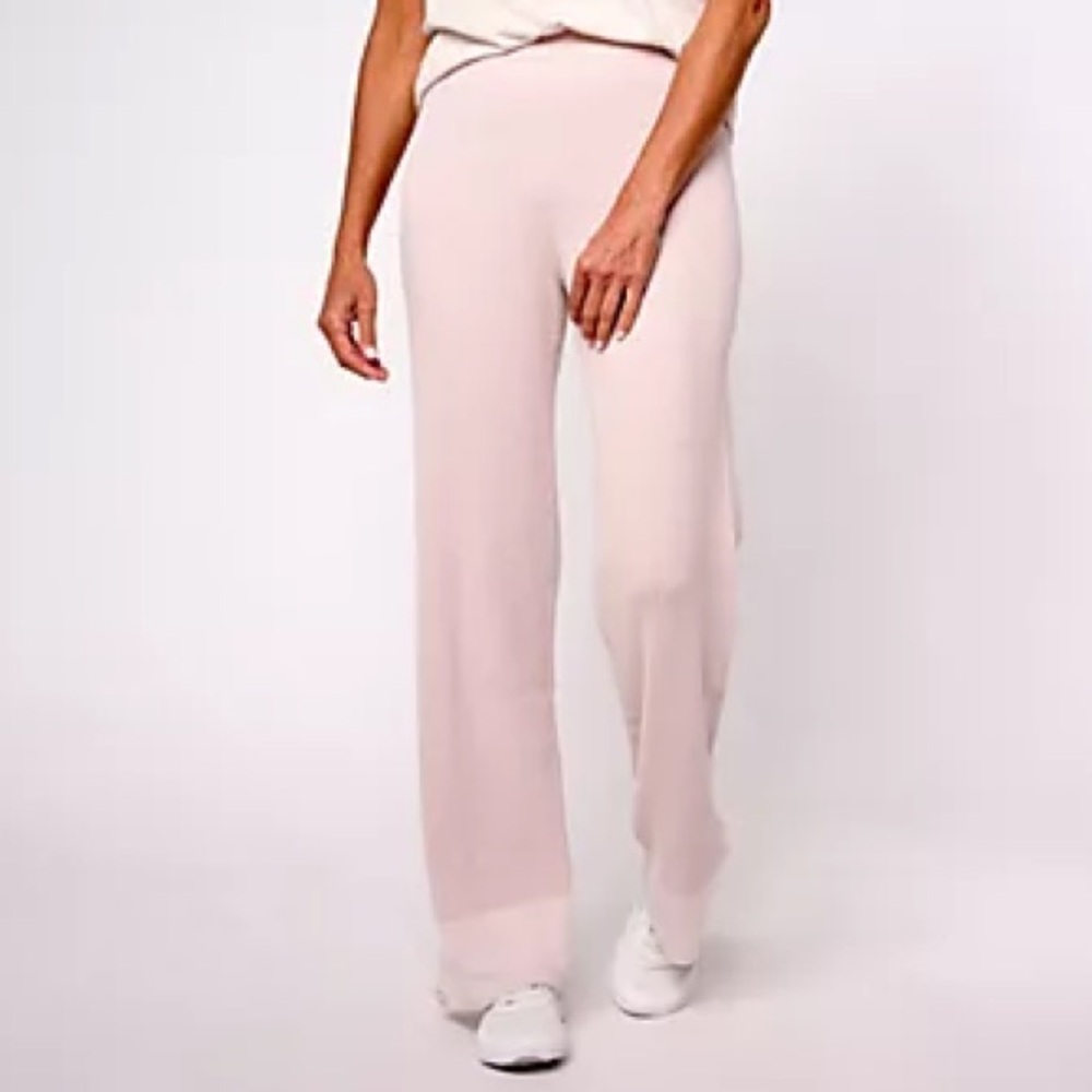 Barefoot Dreams CozyChic Ultra Lite Heather Stripe Rib Pant - Luster - 3X